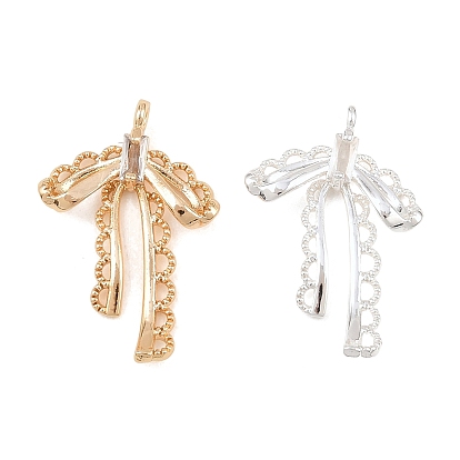Латунные микро проложить кубического циркония подвески, бантом прелести