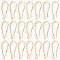 15 пары латунных крючков для сережек, с горизонтальными петлями, форма скручивания веревки