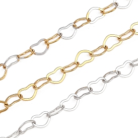 304 ссылка цепи из нержавеющей стали сердце, пайки, ионное покрытие (ip), с катушкой