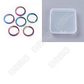 20Pcs 304 Stainless Steel Split Key Rings