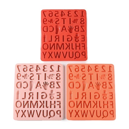 Zahlen- und Buchstabenkuchen-DIY-Silikonform in Lebensmittelqualität, Kuchenformen