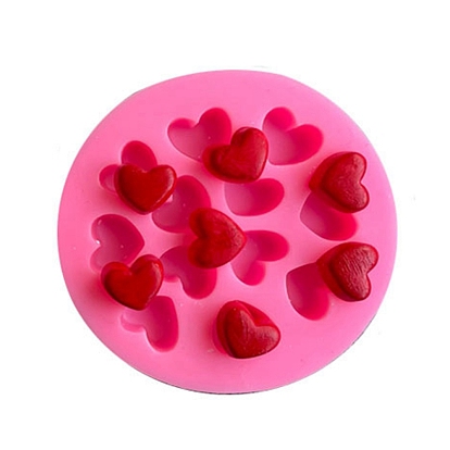 Heart Food Grade Silicone Molds, Fondant Molds, Baking Molds, Chocolate, Candy, Biscuits, UV Resin & Epoxy Resin Jewelry Making
