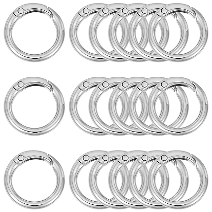 32Pcs Alloy Spring Gate Rings, Ring