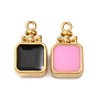 304 подвески из нержавеющей стали, с эмалью, ионное покрытие (ip), реальный 18 k позолоченный, Подвески для флаконов духов