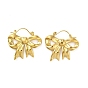 Stainless Steel Shell Pearl Earrings, Bowknot