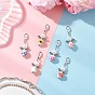 Подвесные украшения из фарфора и керамики с изображением ангела, Застежки-когти из сплава омара, подвески для украшений сумок