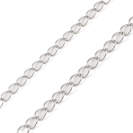 Rhodium Plated 925 Sterling Silver Curb Chains, Soldered