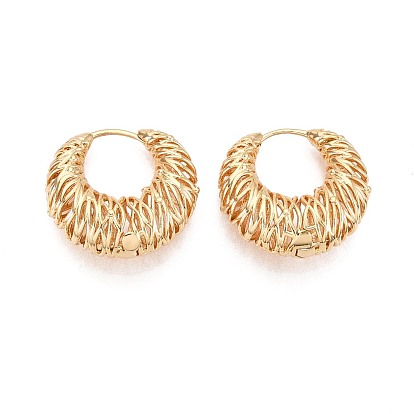 Латунные серьги обруча, луна, без никеля 