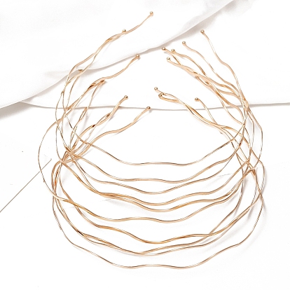 Metal Wave Thin Hair Bands, Hair Accessories for Women Girls
