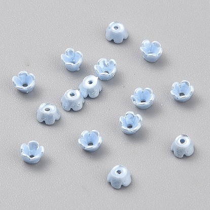 Колпачки из непрозрачной смолы, 5-лепестков цветка