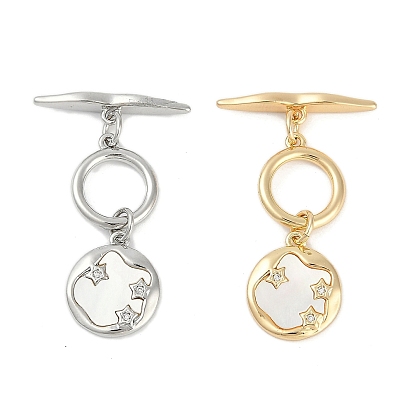 Латунные застежки-молнии из прозрачного кубического циркония, без кадмия, без никеля и без свинца, с оболочкой, звезда