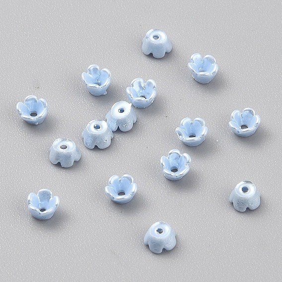 Колпачки из непрозрачной смолы, 5-лепестков цветка