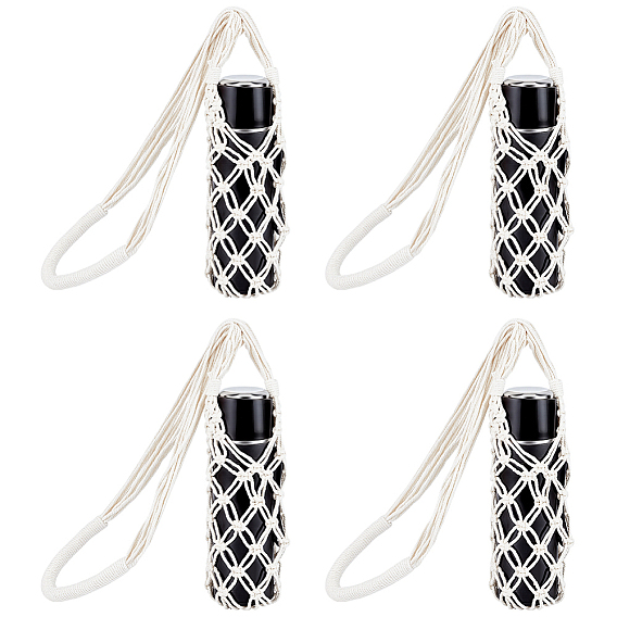 6Pcs Polycotton Cord Knitting Wine Storage Bags