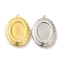 Стойки обшивки латунь медальона подвески, кабошон настройки, долговечный, овальный шарм