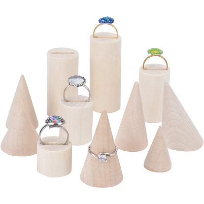 Дерево кольцевые дисплеи, конус и столб