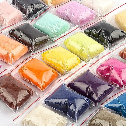 Kit de feutrage à l'aiguille en feutre de laine bricolage 70 couleurs, avec sacs de rangement pour débutants