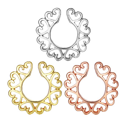 Кольца для сосков в форме сердца из сплава