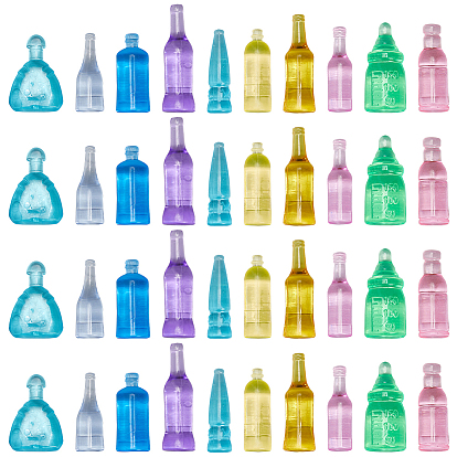 50шт пластиковые бусины, без отверстия , бутылка