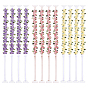 6 Pairs 3 Colors Adjustable Bra Straps, Nylon Flower Lace Shoulder Straps