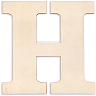 Unfertige Holzform, Buchstabe h
