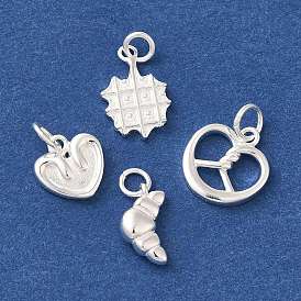 925 Sterling Silver Imitation Food Charms