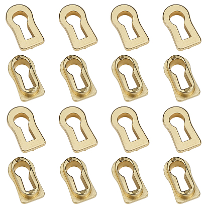 16шт. винтажные таблички с ключами из цинкового сплава, розетки замка, овальные