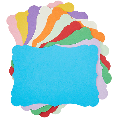 50шт. 10 цветов, бумага для поздравительных открыток своими руками, прямоугольные