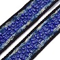Nylon Ribbon, with Glass Seed Beads