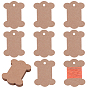 80Pcs Bone Shape Paper Thread Winding Boards, Floss Bobbins, for Cross Stitch Embroidery Cotton Thread Craft DIY Sewing Storage