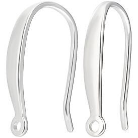 5 Pairs Sterling Silver Earring Hooks, with Vertical Loops
