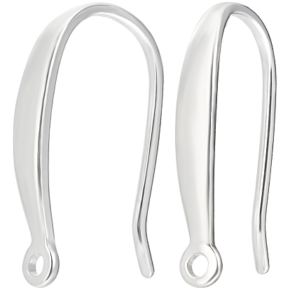 5 Pairs Sterling Silver Earring Hooks, with Vertical Loops