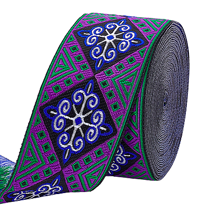 Винтажная жаккардовая лента из полиэстера с шестиугольным узором, плетеная лента с вышивкой, для аксессуаров для одежды