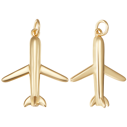 8подвески из латуни с гальваническим покрытием, с целью перехода в кольце, долговечный, самолет