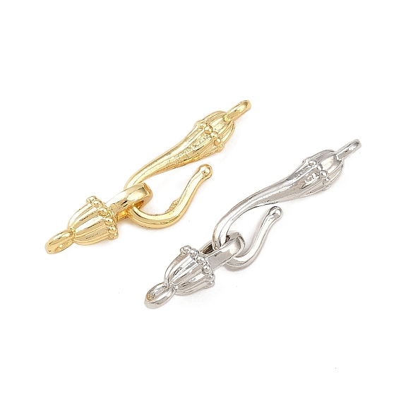 Латунная застежка крюка, долговечный, без свинца и без кадмия, стойки покрытие