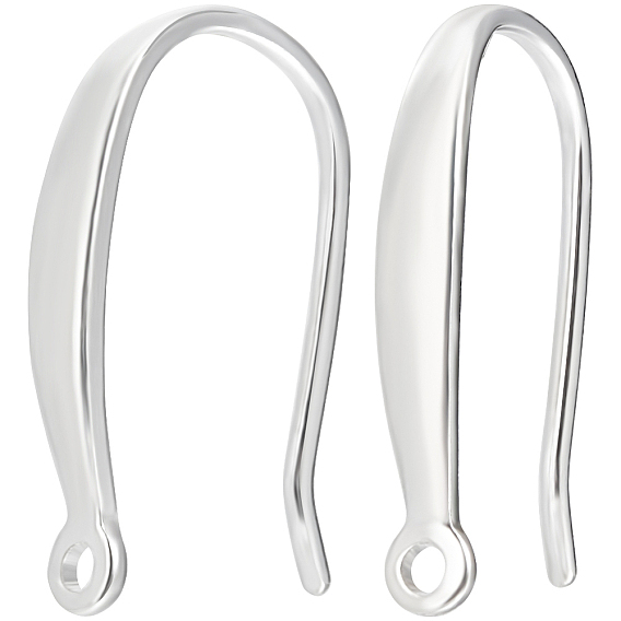 5 Pairs Sterling Silver Earring Hooks, with Vertical Loops