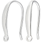 5 Pairs Sterling Silver Earring Hooks, with Vertical Loops