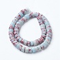Synthetic Imperial Jasper Beads Strands, Heishi Beads, Flat Round/Disc