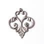 201 Edelstahl Reize, Blume, 15x13x1 mm, Bohrung: 3 mm
