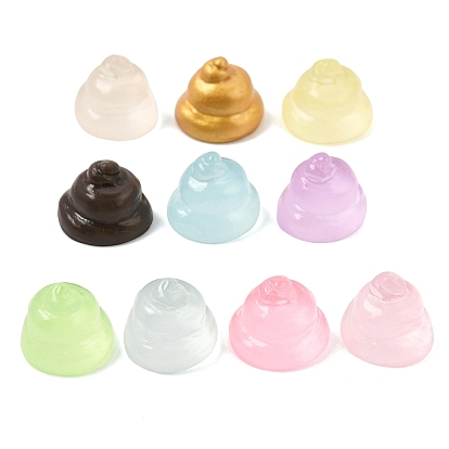 Luminous Resin Miniature Poop Ornaments, Glow in the Dark
