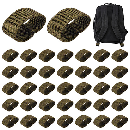 40piezas de sujetadores de bucle de nailon, accesorios de hebilla de cinturón de hombre, anillo
