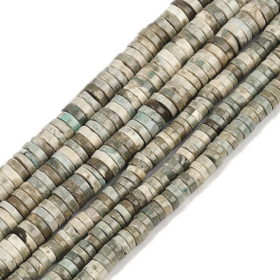 Натуральная зеленая трава, диск, Heishi бусы