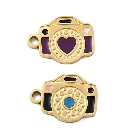 304 из нержавеющей стали шармы эмали, ионное покрытие (ip), очарование камеры, реальный 18 k позолоченный