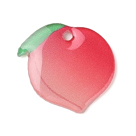 Acrylic Pendants, Peach Heart