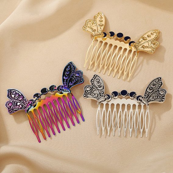 Гребни для волос из сплава крыльев, аксессуары для волос для женщин и девочек
