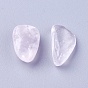 Natural Rose Quartz Beads, Dyed, Undrilled/No Hole, Chips