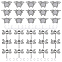 Наборы для самостоятельного изготовления подвесок в виде бабочек и стрекоз, в том числе подвесные кабошоны из сплава, Прозрачные стеклянные кабошоны