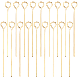 300шт. латунные штифты с ушком, долговечный, без никеля 