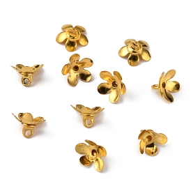 Bails de pendentif de chapeau de perle en laiton, pour la fabrication de pendentif de couverture de bulle de verre globe, fleur