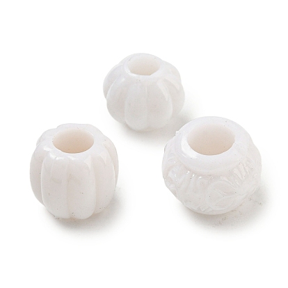 Непрозрачный акрил европейского бисера, бусины с большим отверстием, рондель