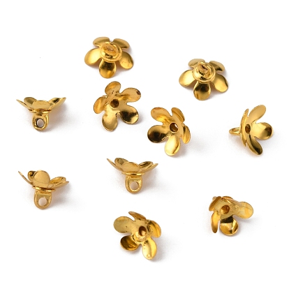Bails de pendentif de chapeau de perle en laiton, pour la fabrication de pendentif de couverture de bulle de verre globe, fleur